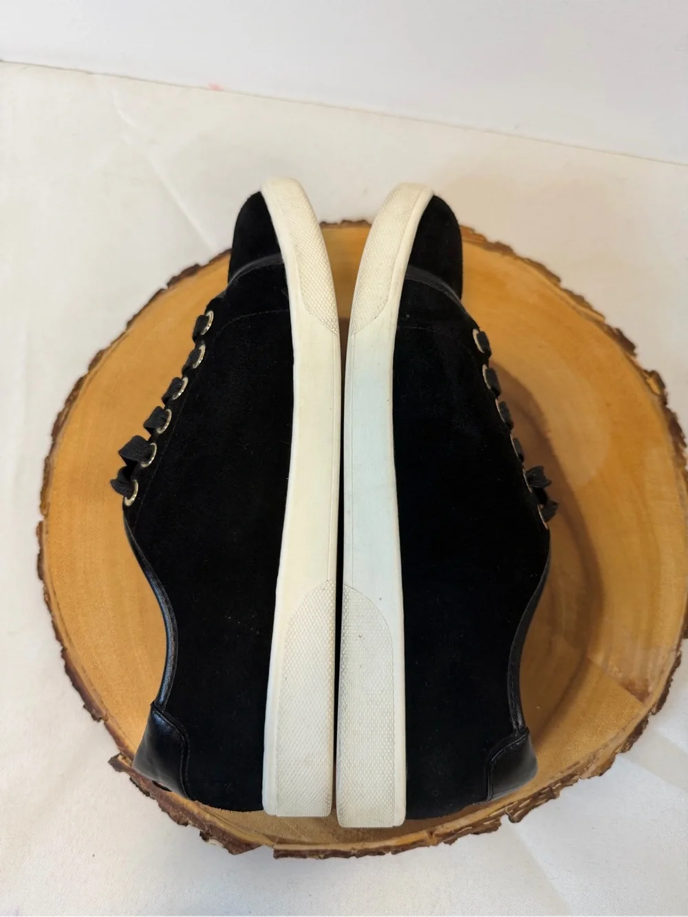 Vionic Brinley sneakers black suede Lace Up Comfort Arch Women’s Size 6.5 - Picture 5 of 9